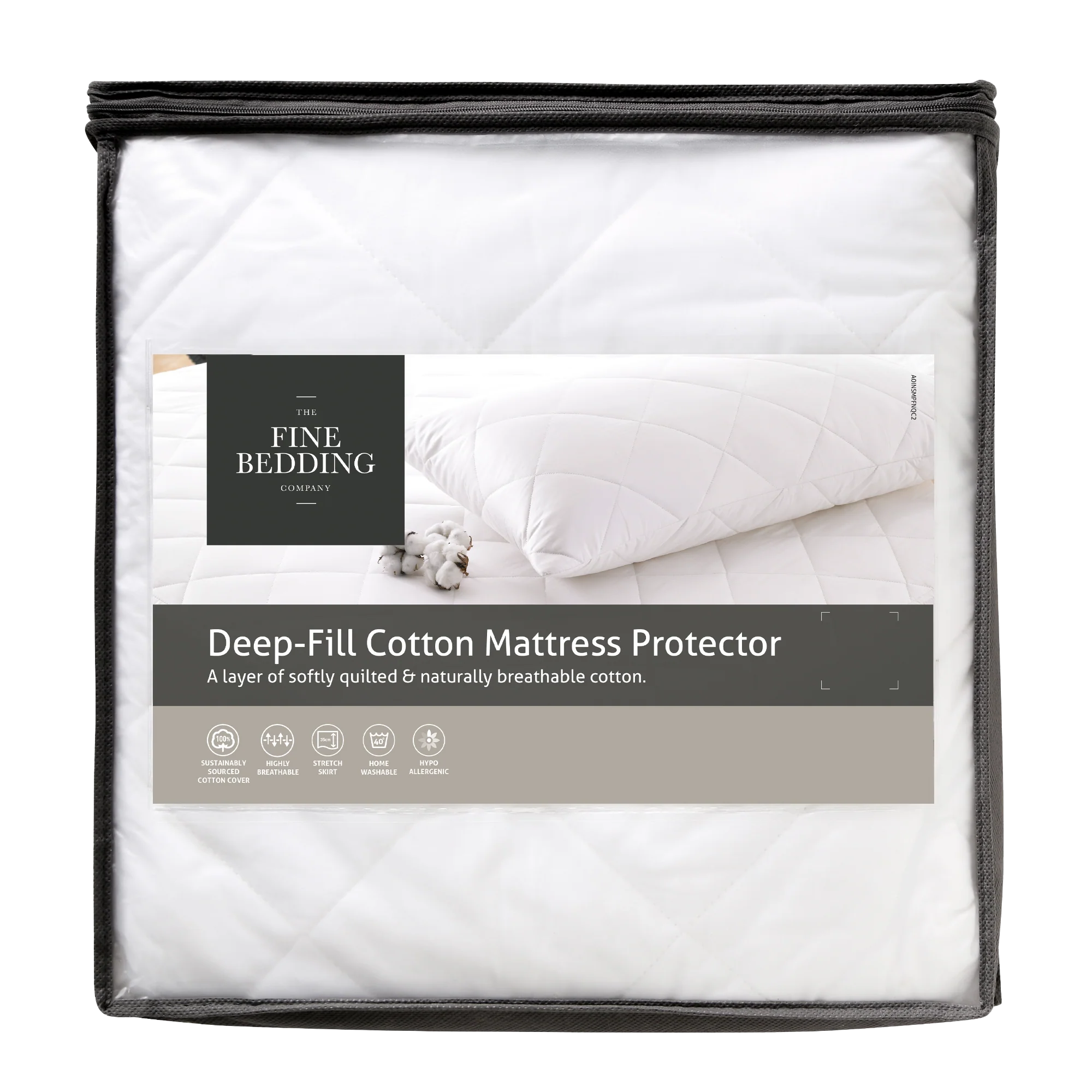 Deep Fill Cotton Mattress Protector - Image 3
