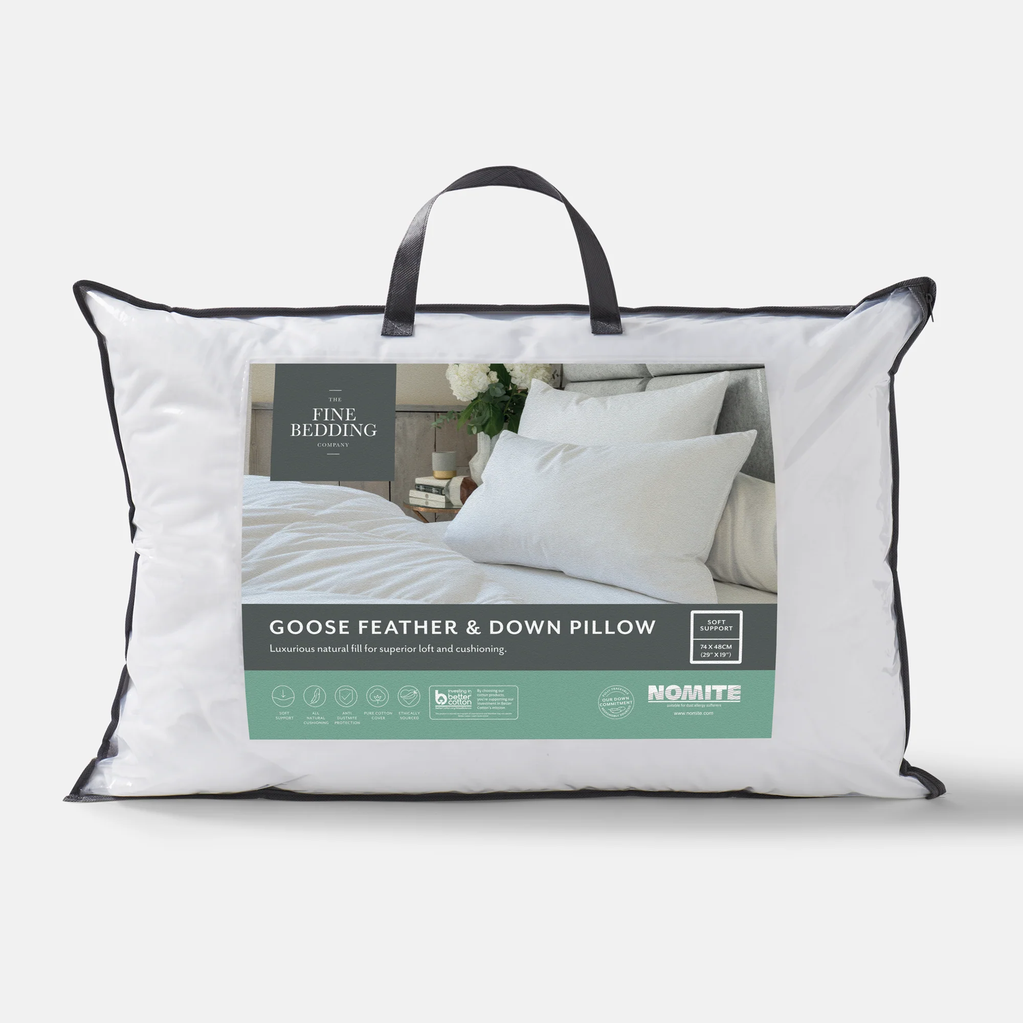 Goose Feather & Down Pillow - Image 3