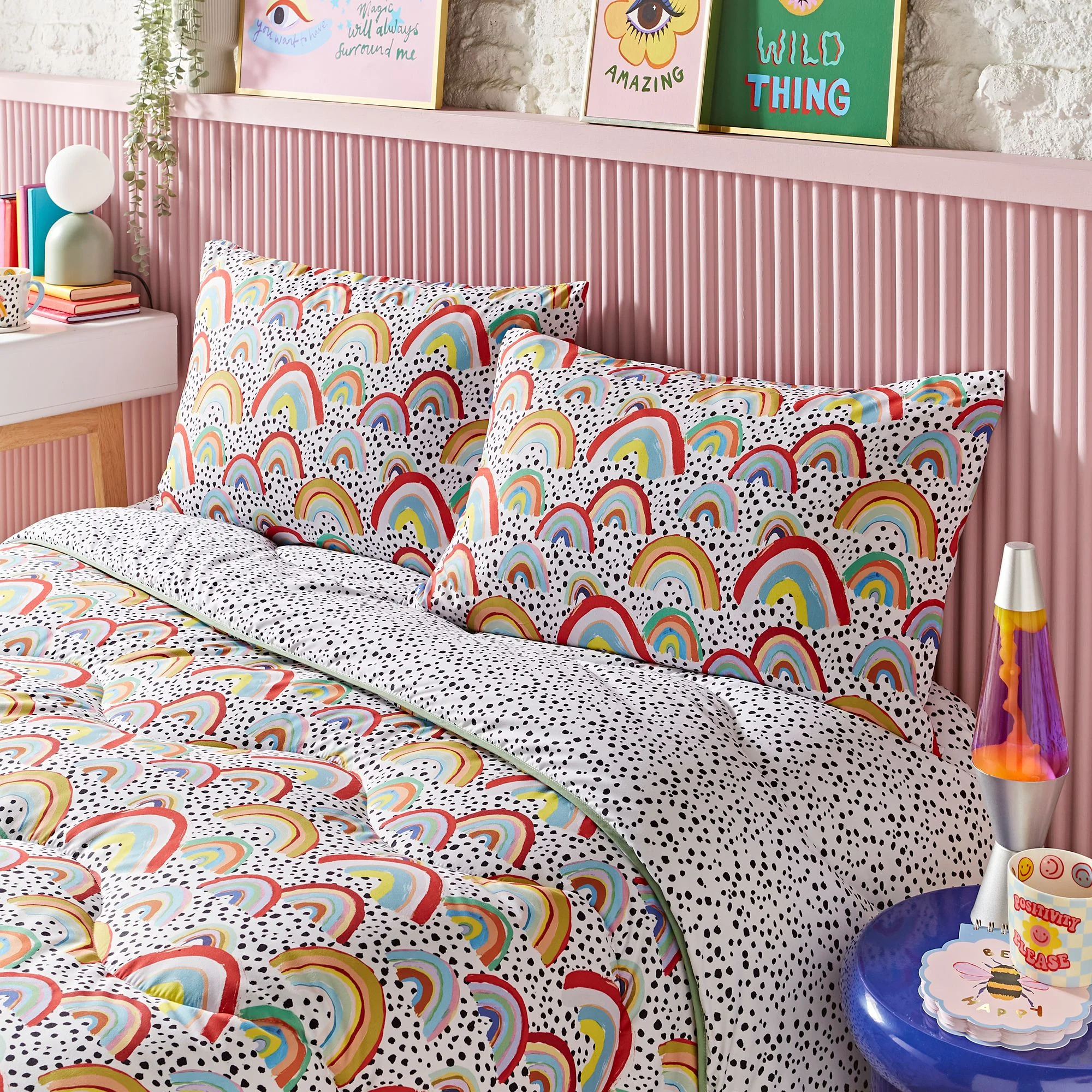 Night Lark® x Eleanor Bowmer Rainbow Coverless Duvet Set - Image 3
