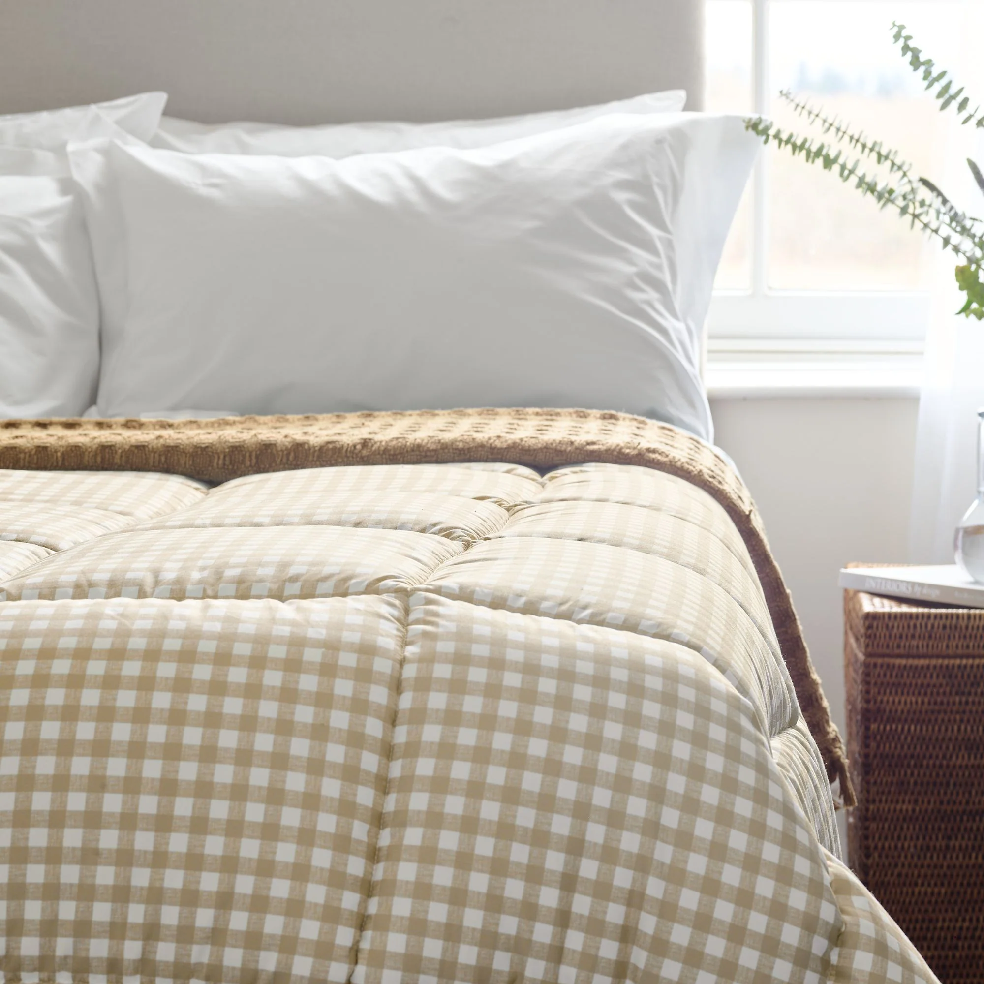 Night Lark® Gingham Print Coverless Duvet - Image 10
