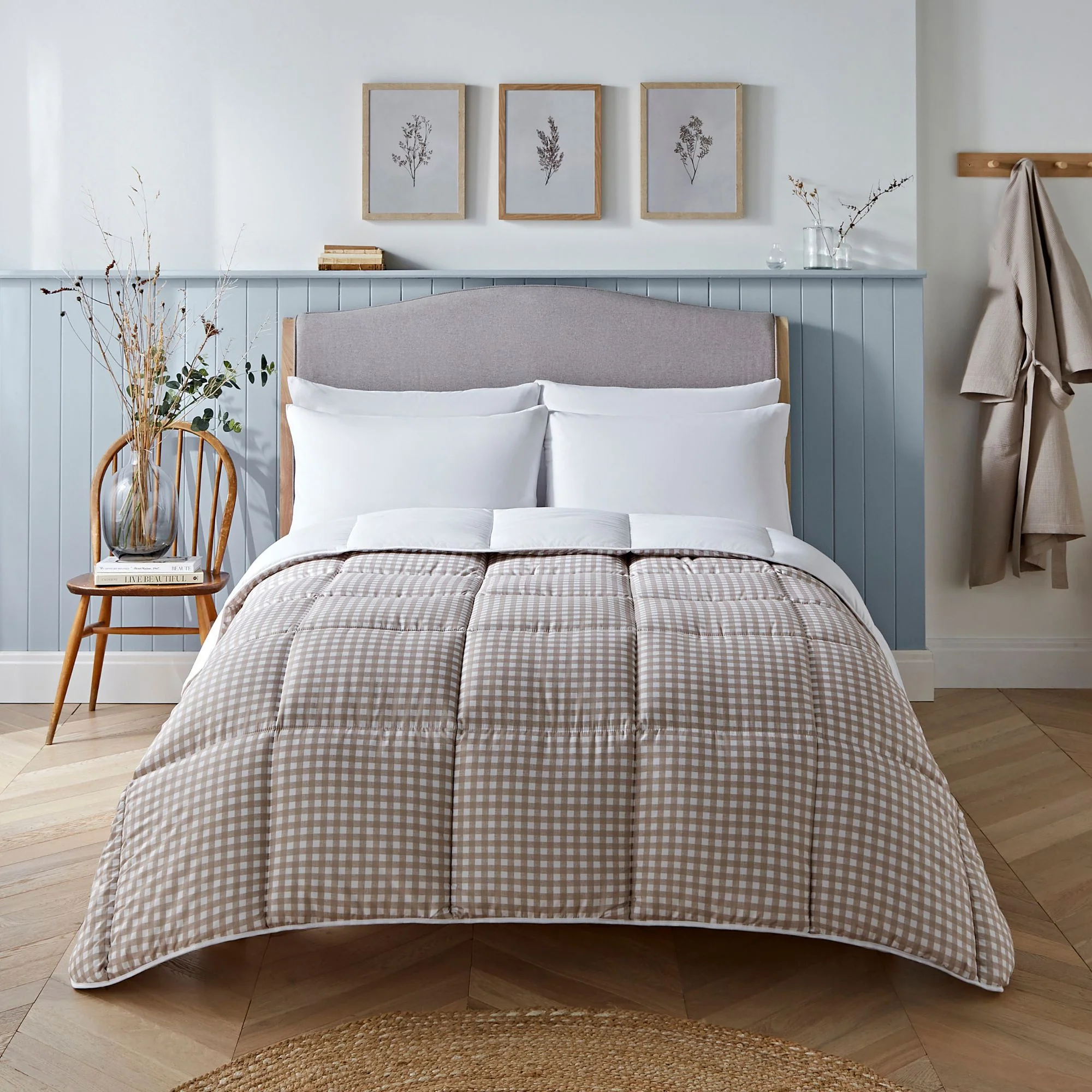 Night Lark® Gingham Print Coverless Duvet - Image 9