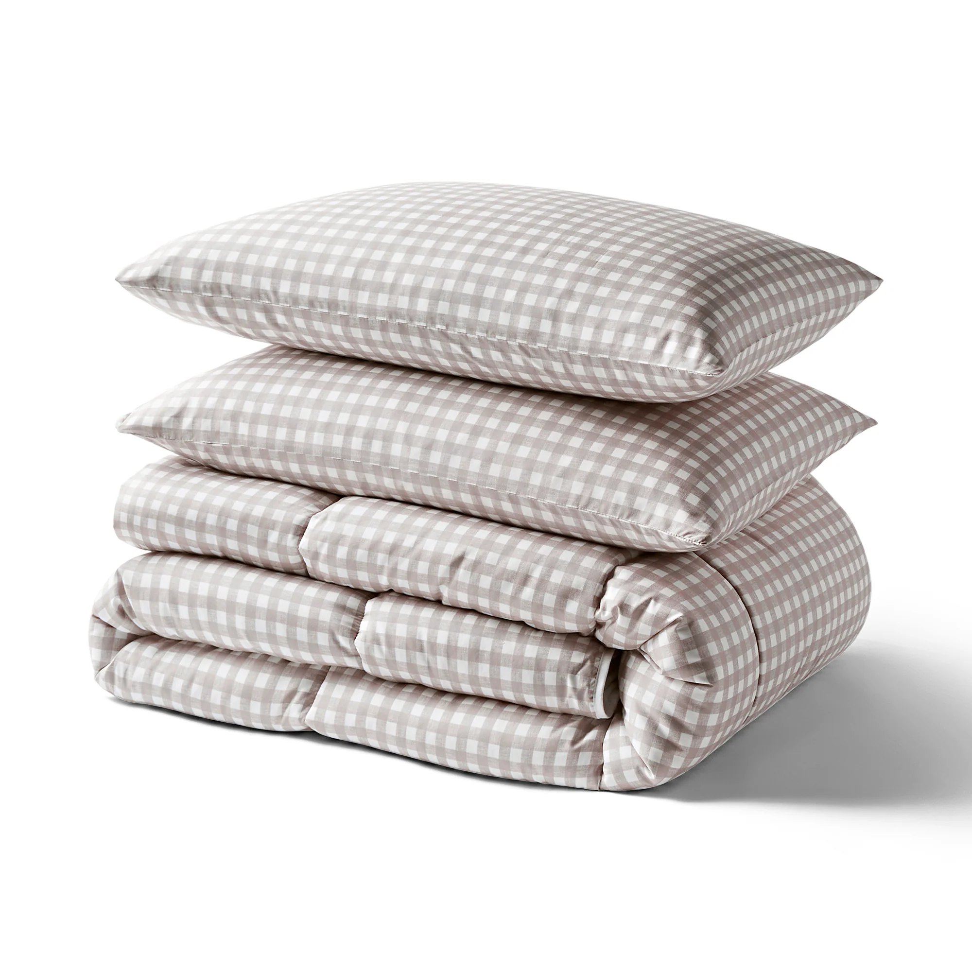 Night Lark® Gingham Print Coverless Duvet Set - Image 11