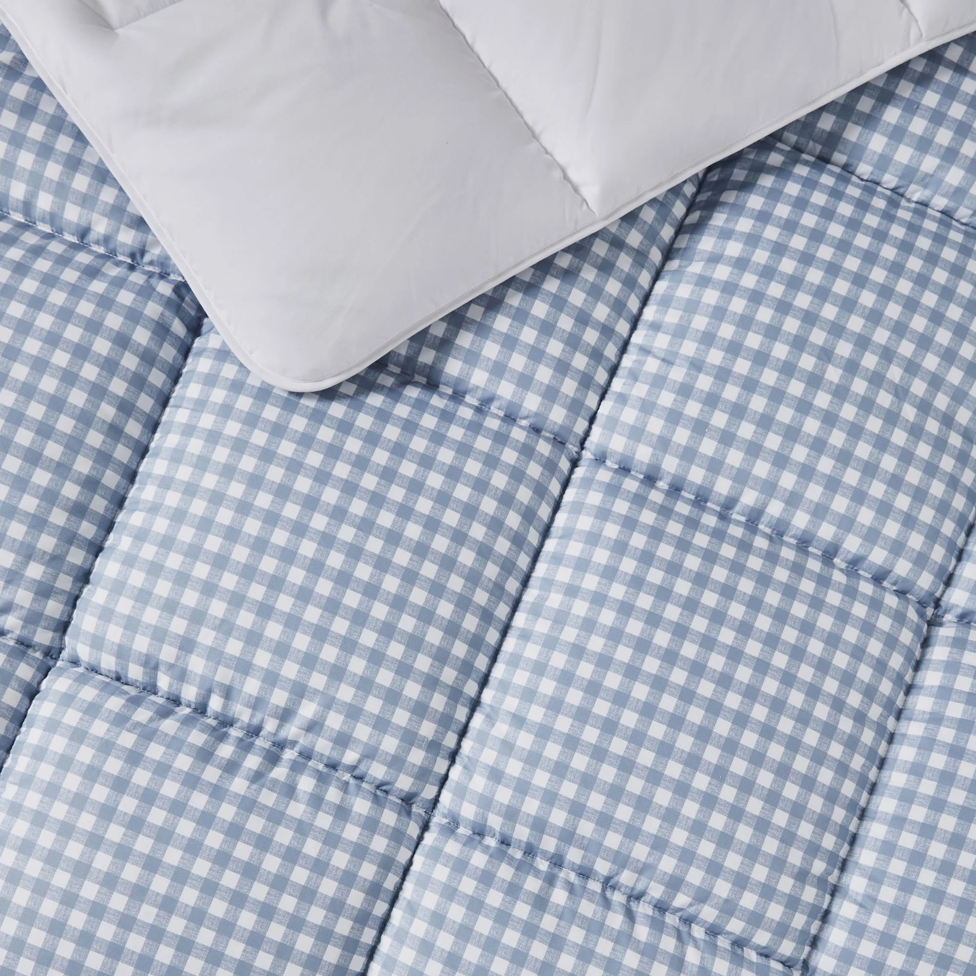 Night Lark® Gingham Print Coverless Duvet Set - Image 5