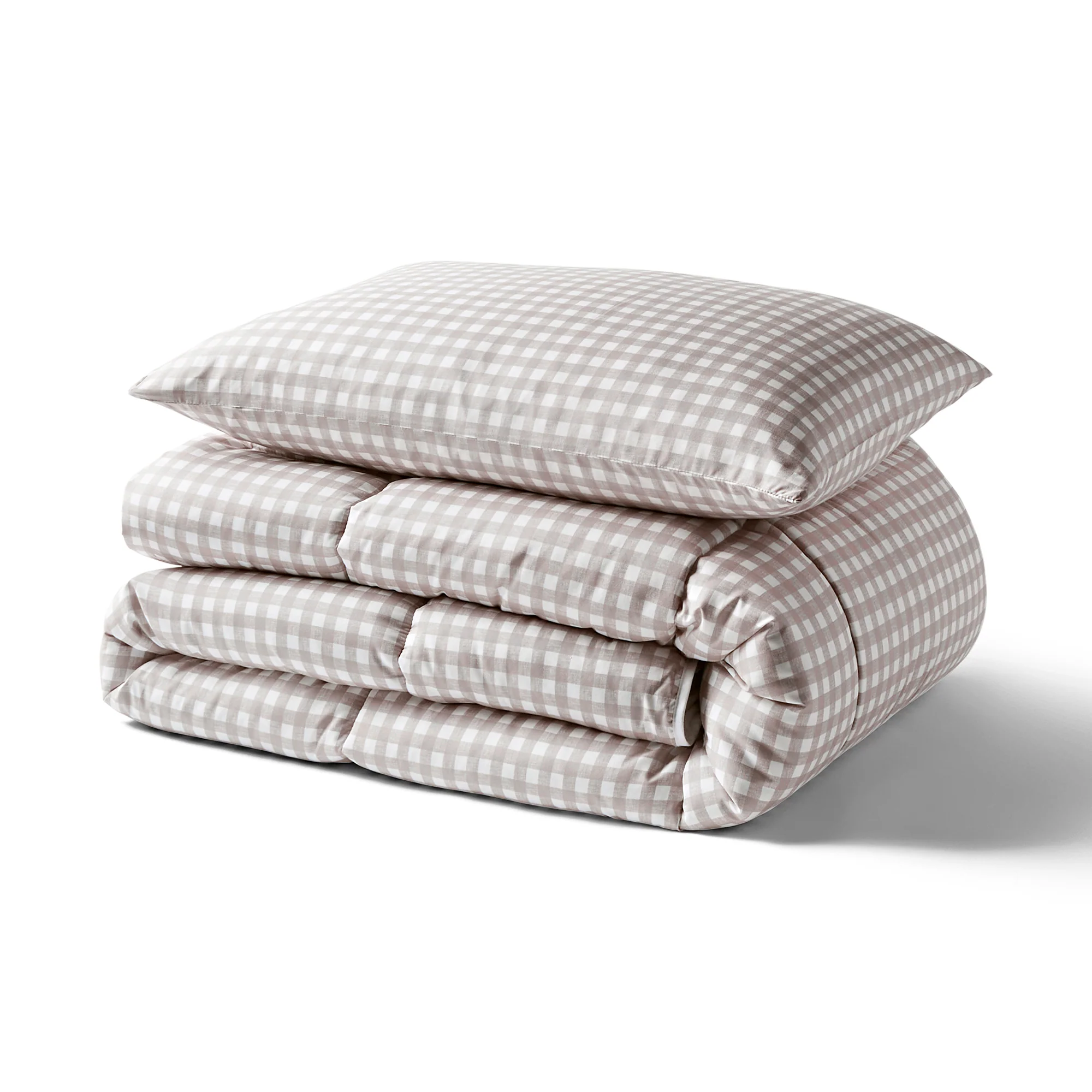 Night Lark® Gingham Print Coverless Duvet Set - Image 9