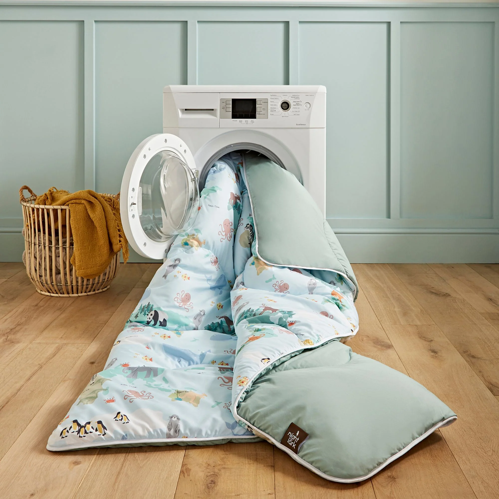 Night Lark® Junior - Animal Atlas - Washable Coverless Duvet Set - Image 3