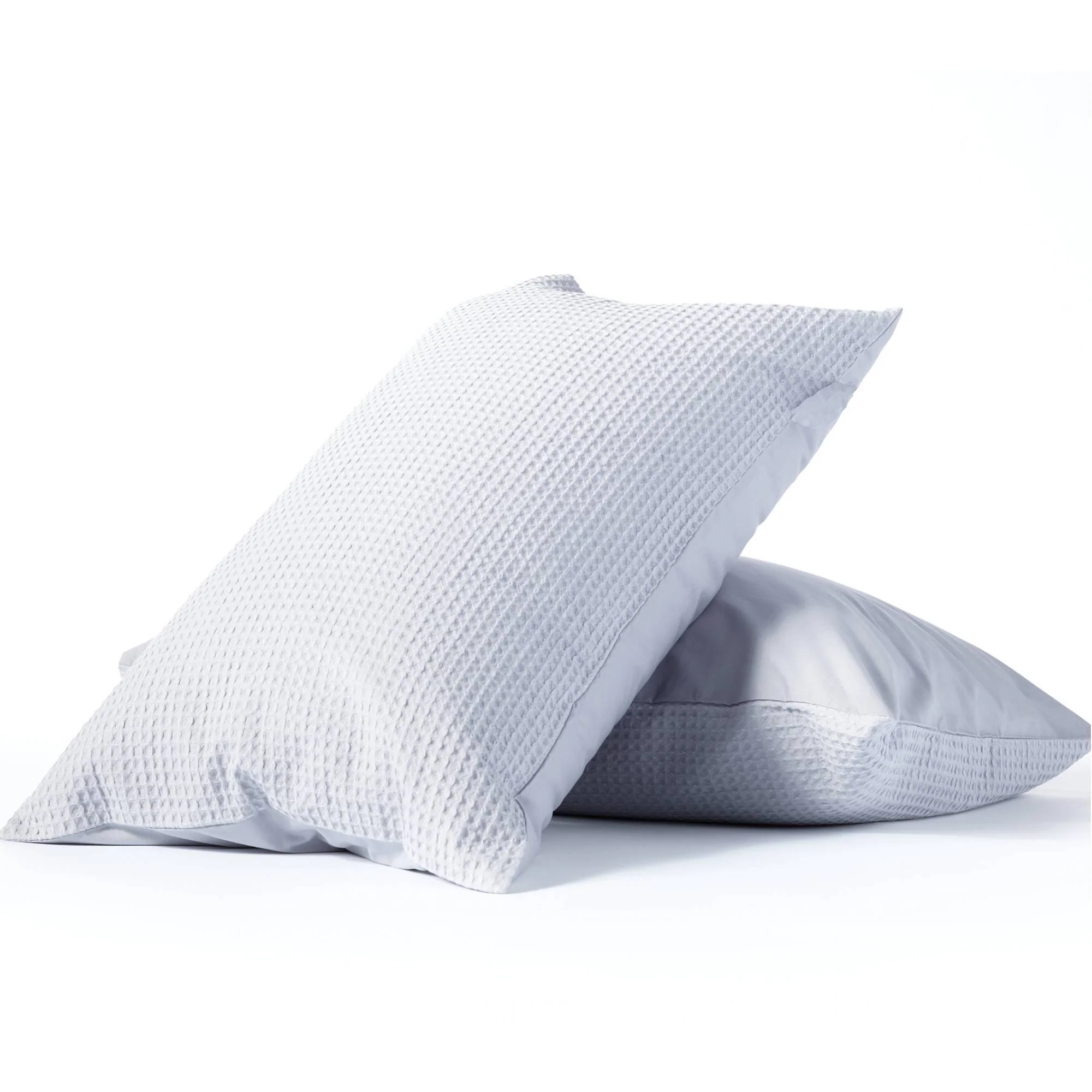 Night Lark®  Natural 100% Cotton Waffle Pair of Pillowcases - Image 7