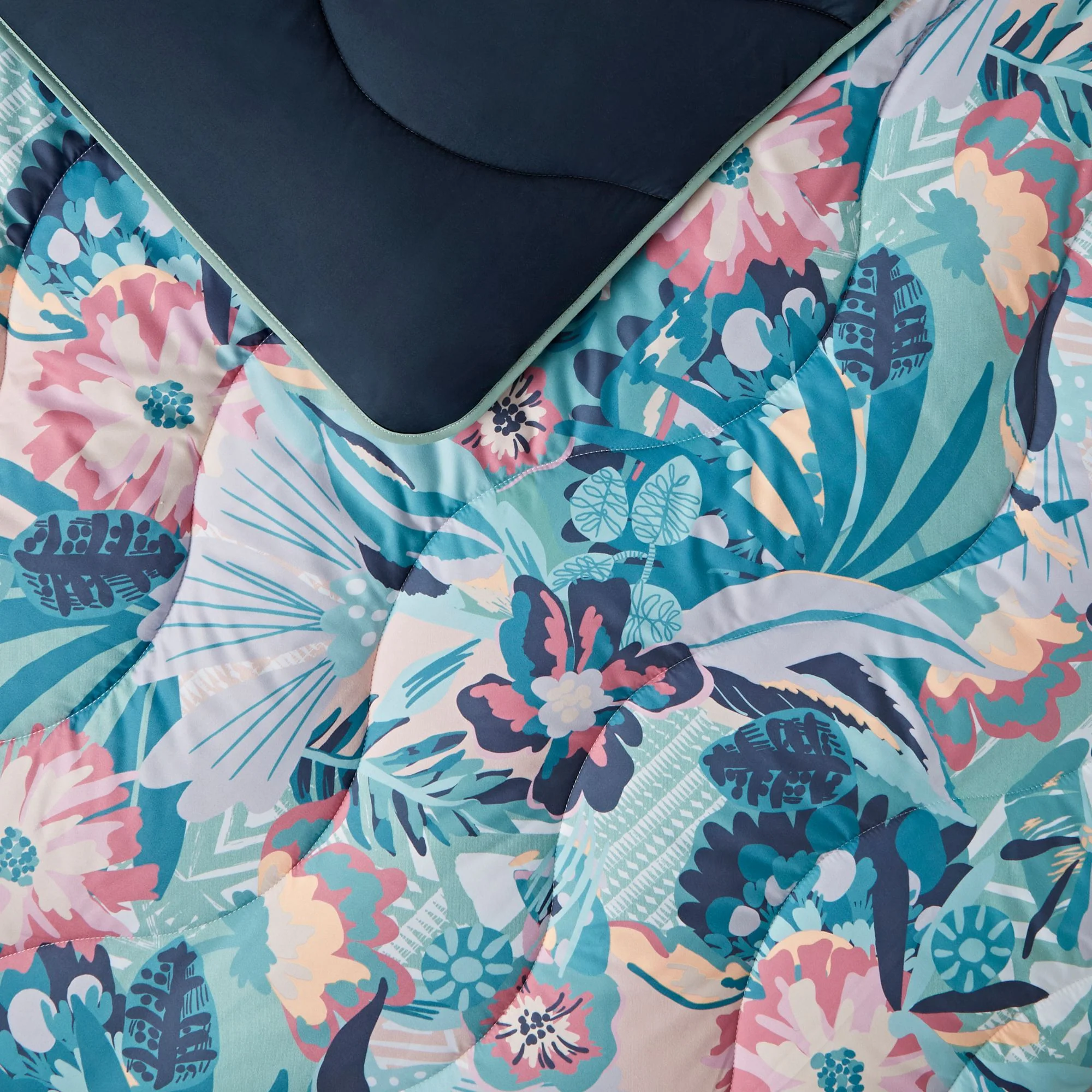 Night Lark® Pastel Palms Coverless Duvet Set - Image 3