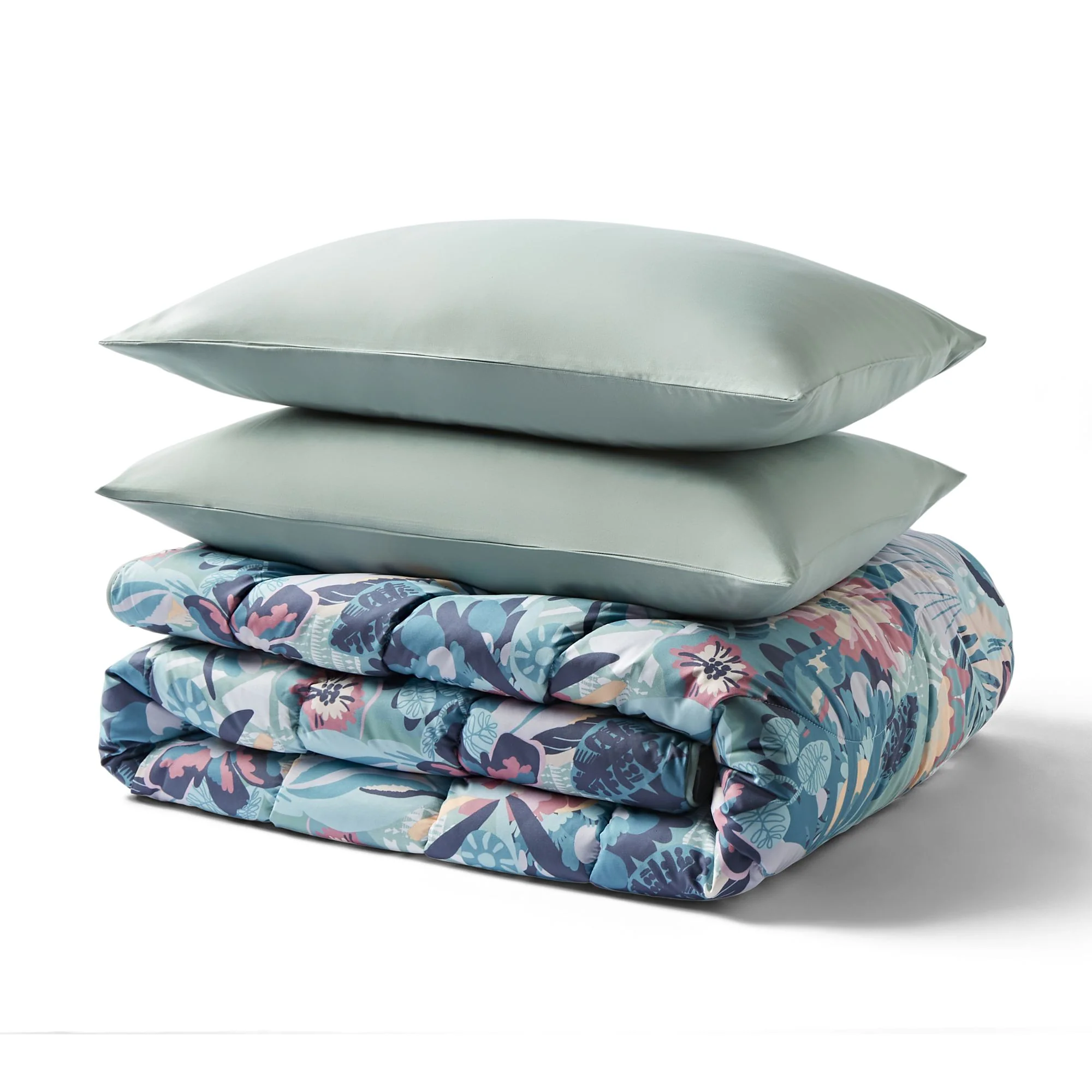 Night Lark® Pastel Palms Coverless Duvet Set - Image 5