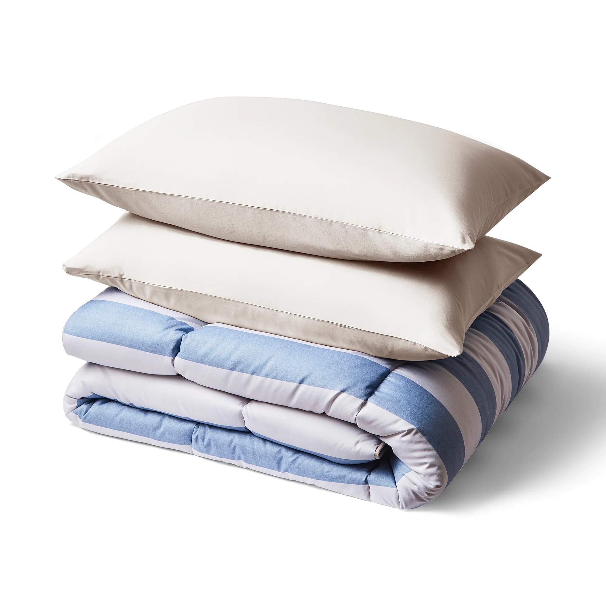 Night Lark® Reversible Herringbone Stripes Coverless Duvet Set - Image 5