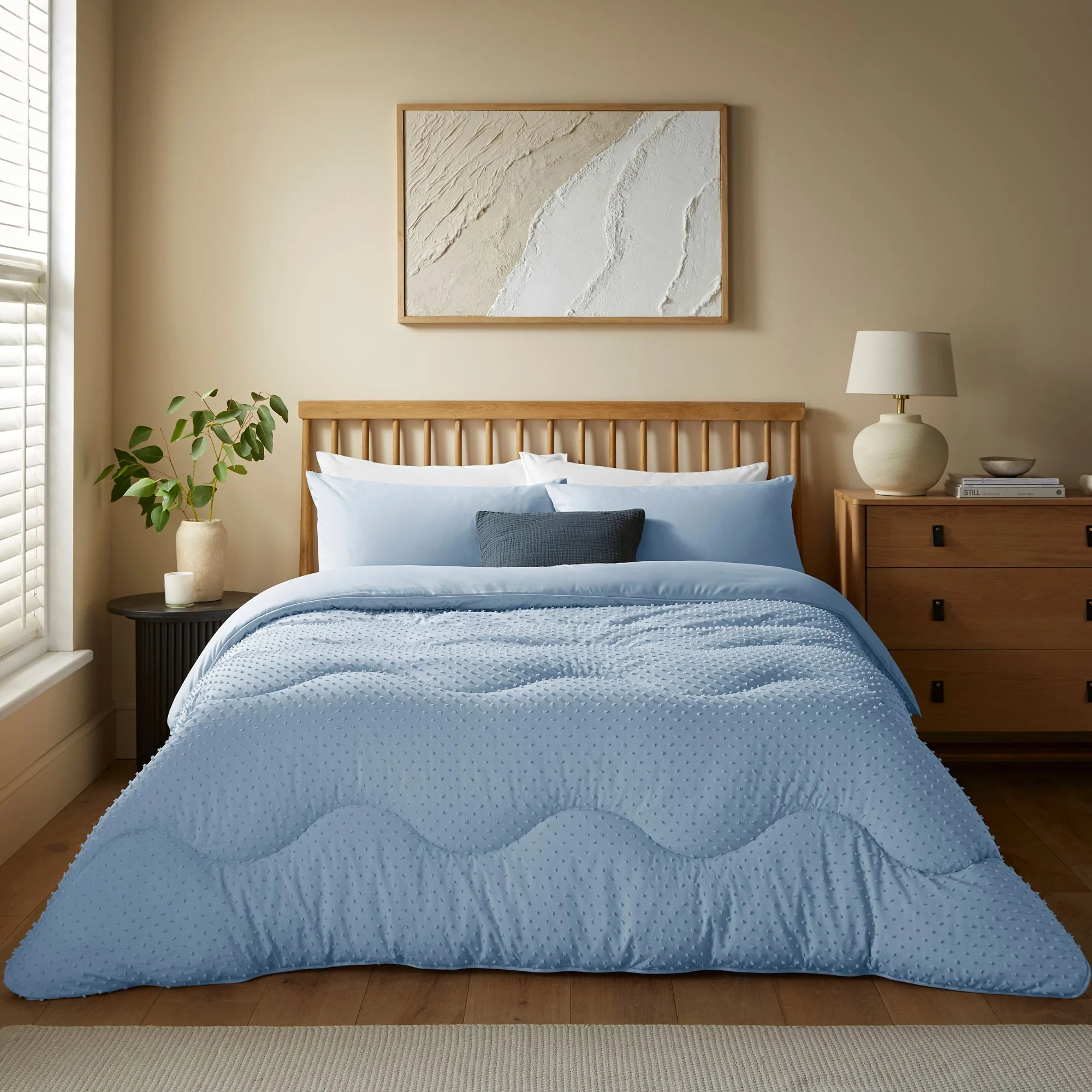 Night Lark® Tufted Dots Coverless Duvet Set - Image 4