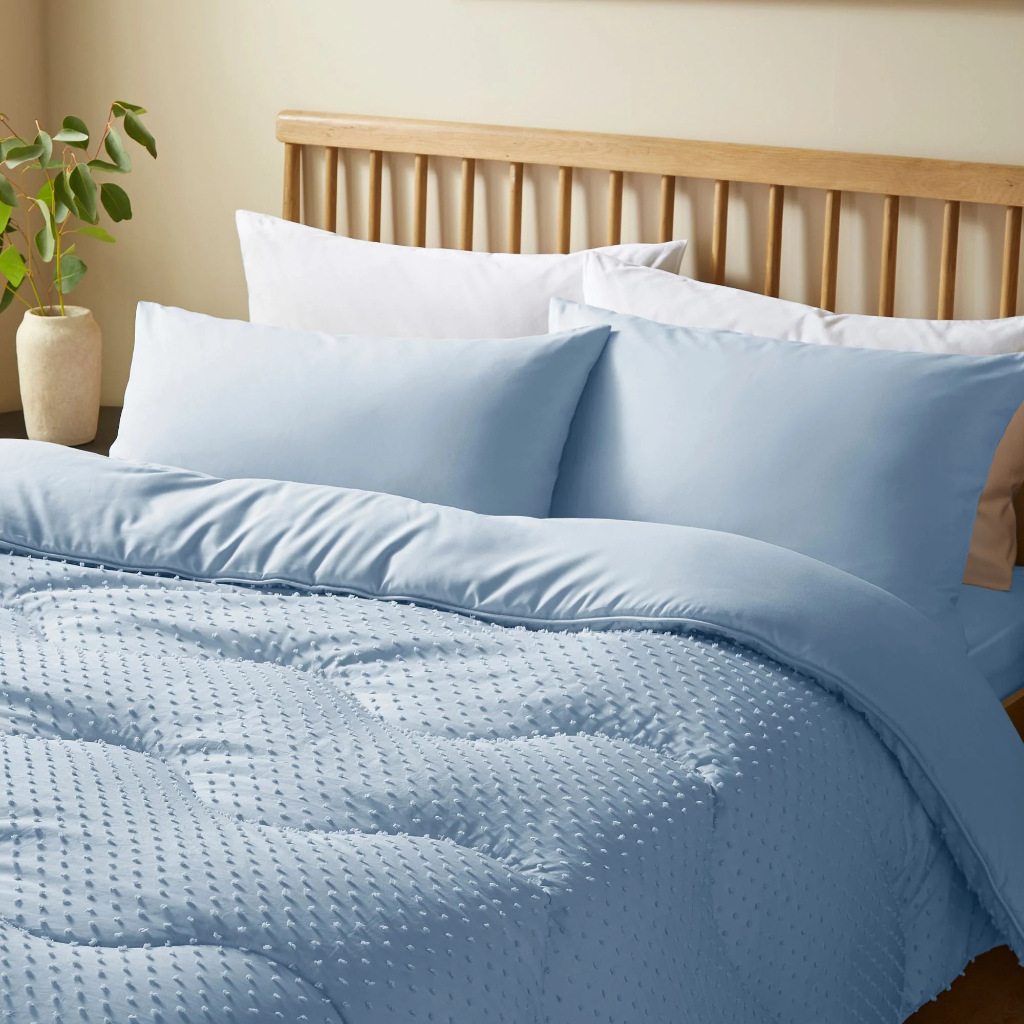 Night Lark® Tufted Dots Coverless Duvet Set - Image 5