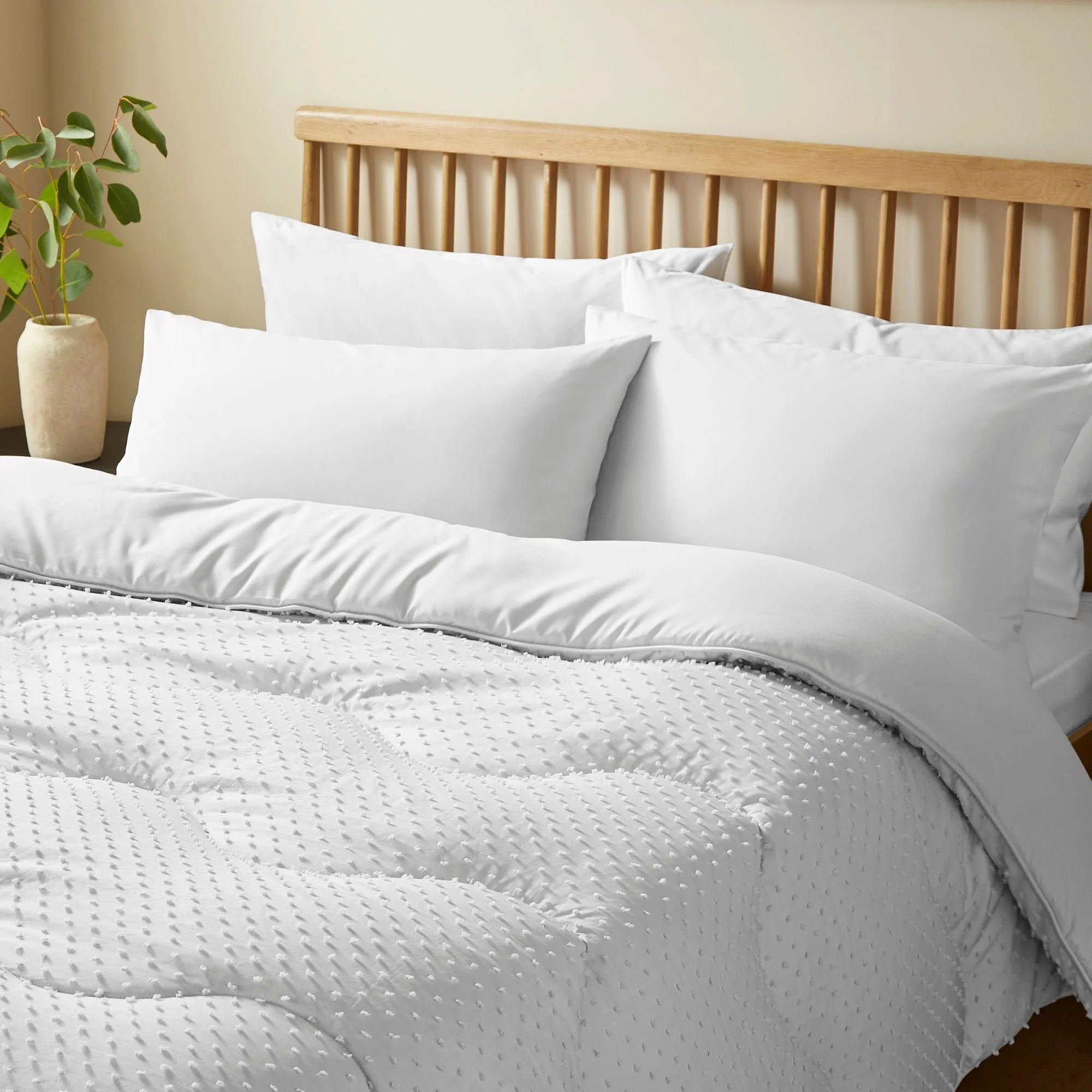 Night Lark® Tufted Dots Coverless Duvet Set - Image 9