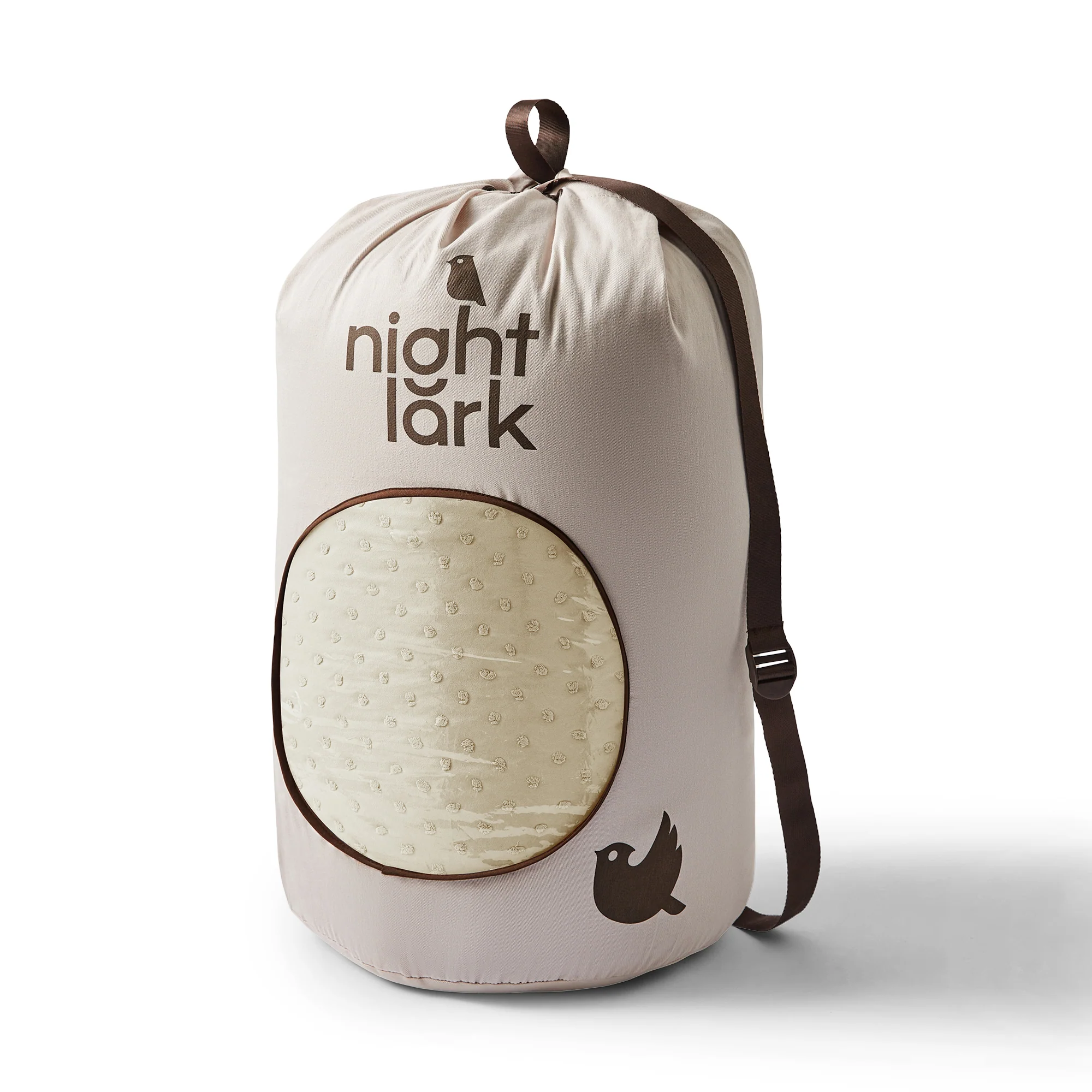 Night Lark® Tufted Dots Coverless Duvet Set - Warm sand - Image 7