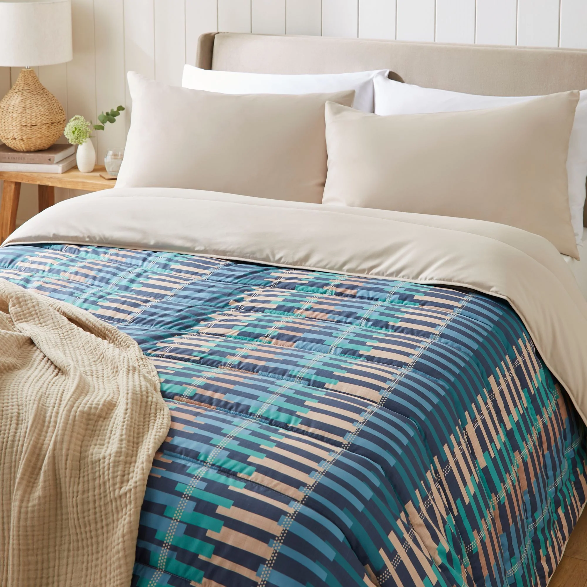 Night Lark® Twilight Stripes Coverless Duvet Set - Image 3