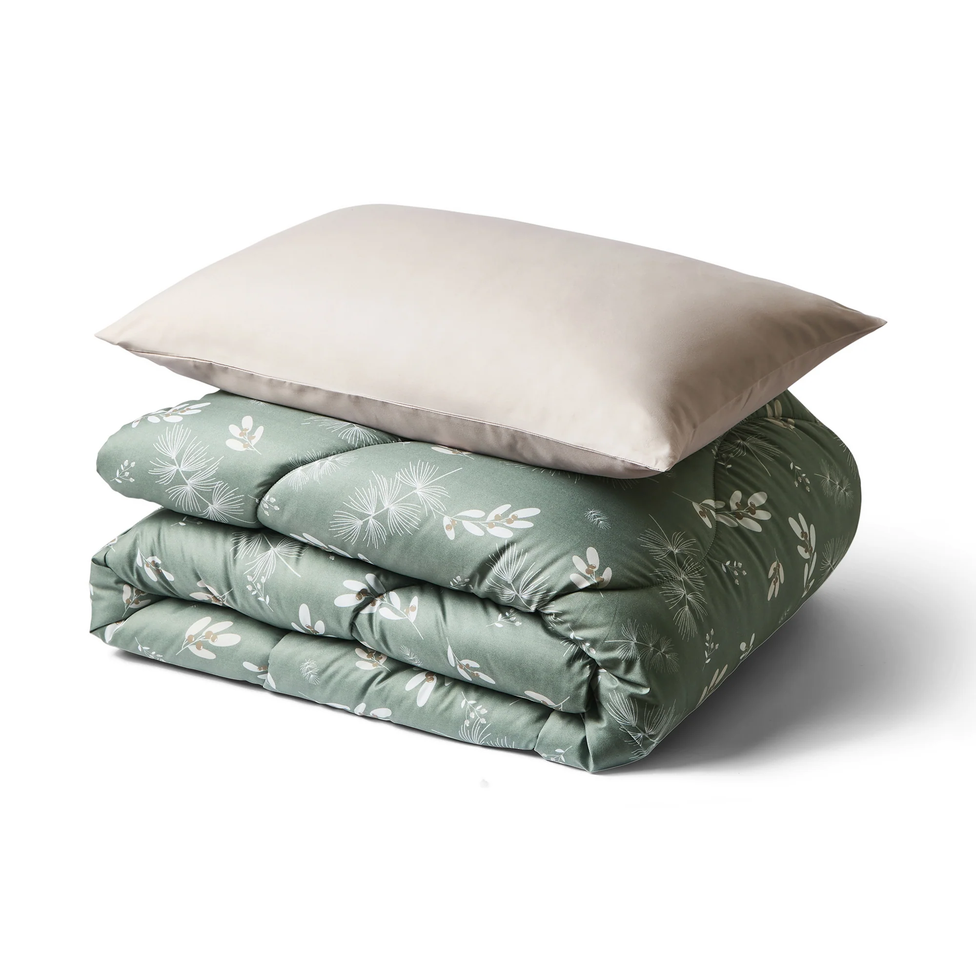 Night Lark® Winter Sprigs Coverless Duvet Set - Image 4