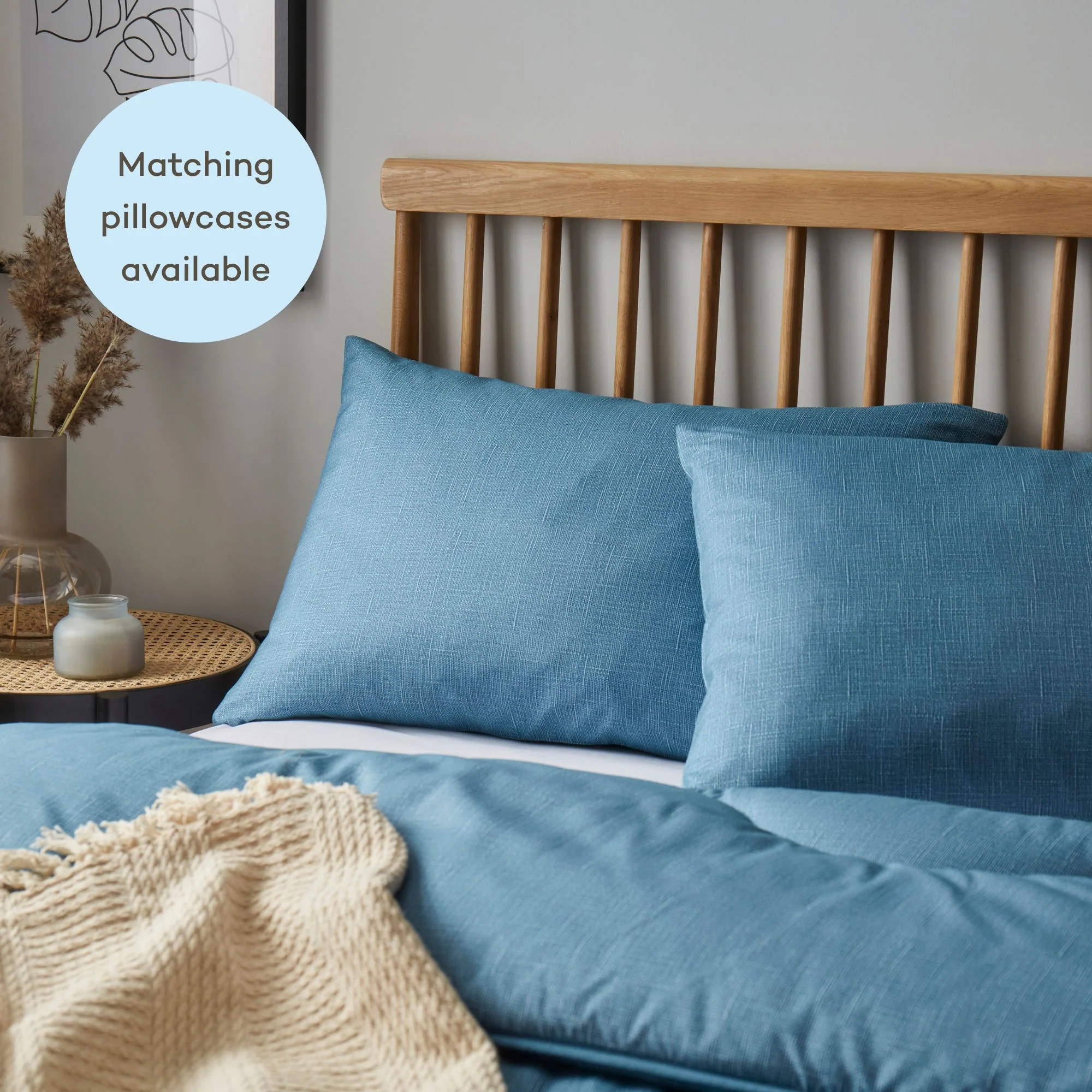 Night Lark® Linen Print Coverless Duvet - Image 41