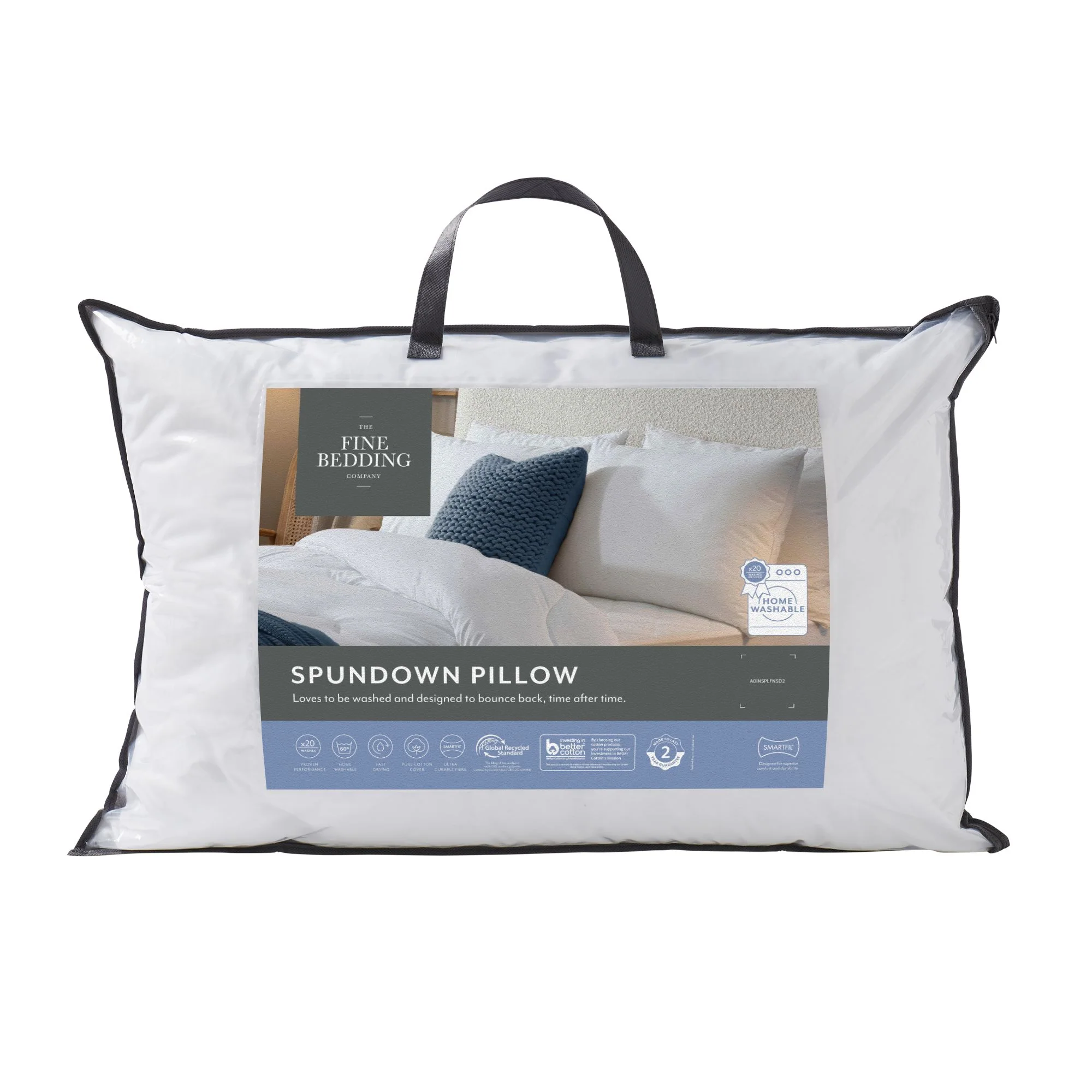 Spundown® Medium Support Cotton Pillow - Image 4