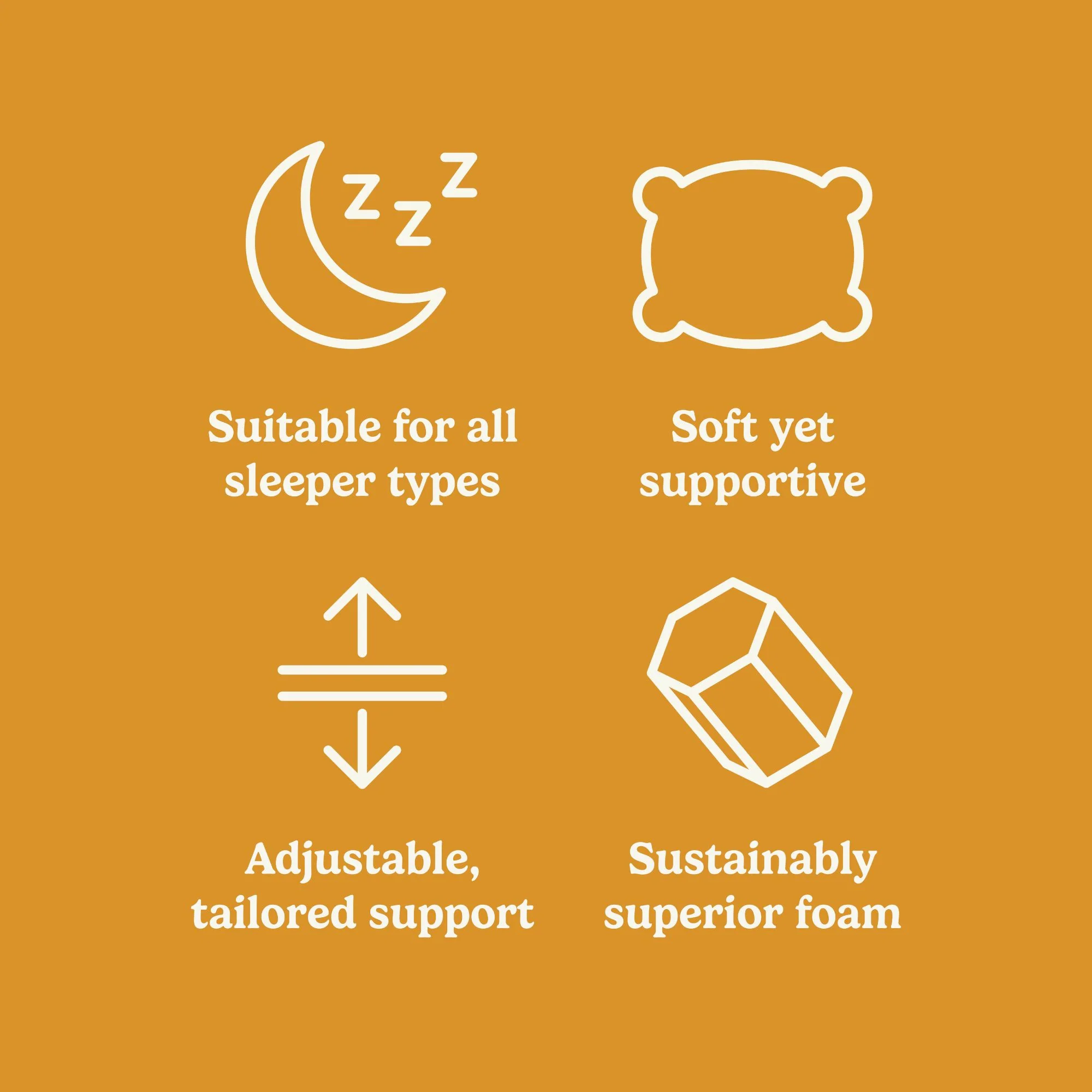 The Adjustable HoneyFoam ™ Pillow - Image 3